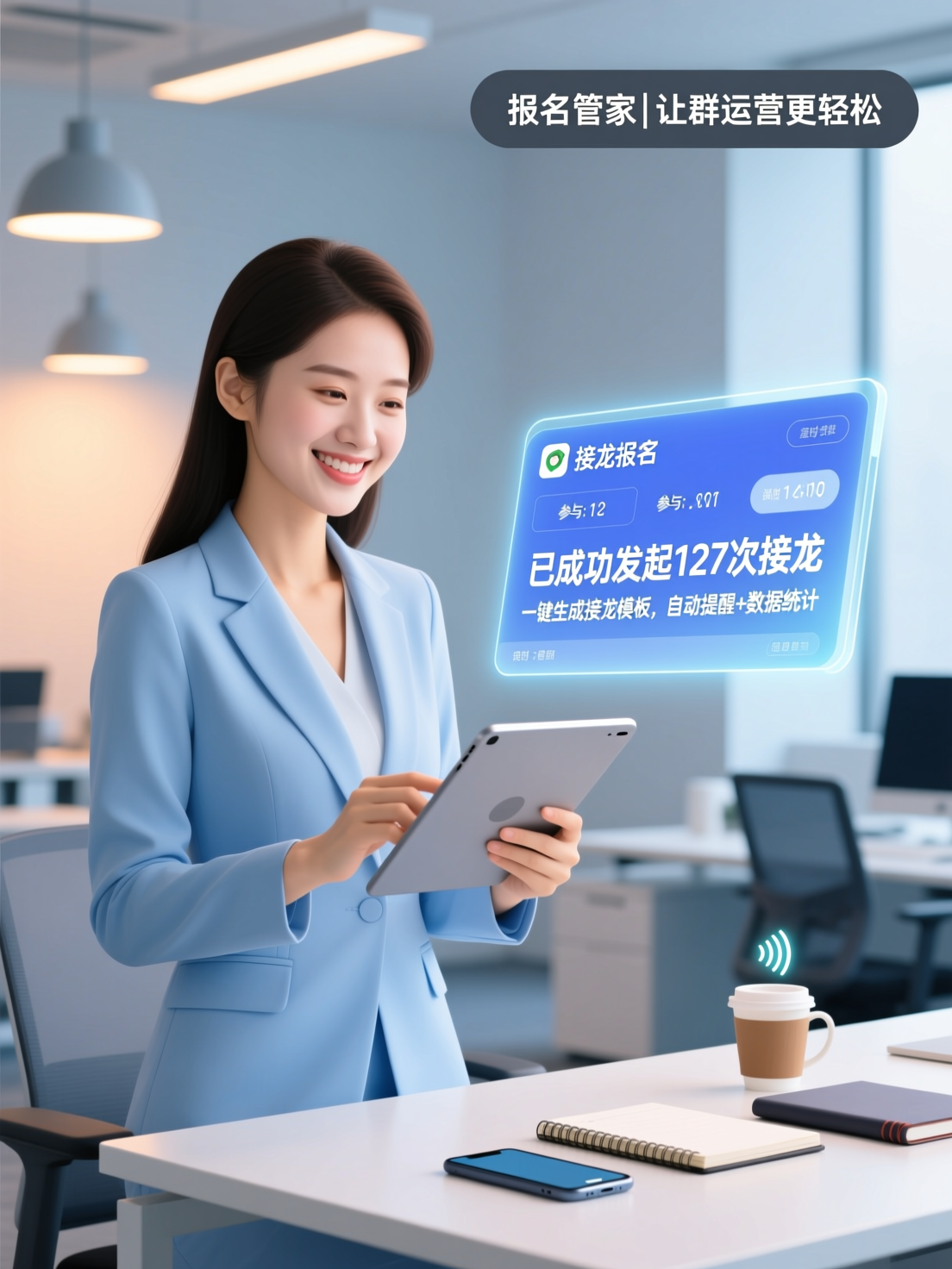 企业社群运营必备：报名管家助力微信群高效发起接龙报名
