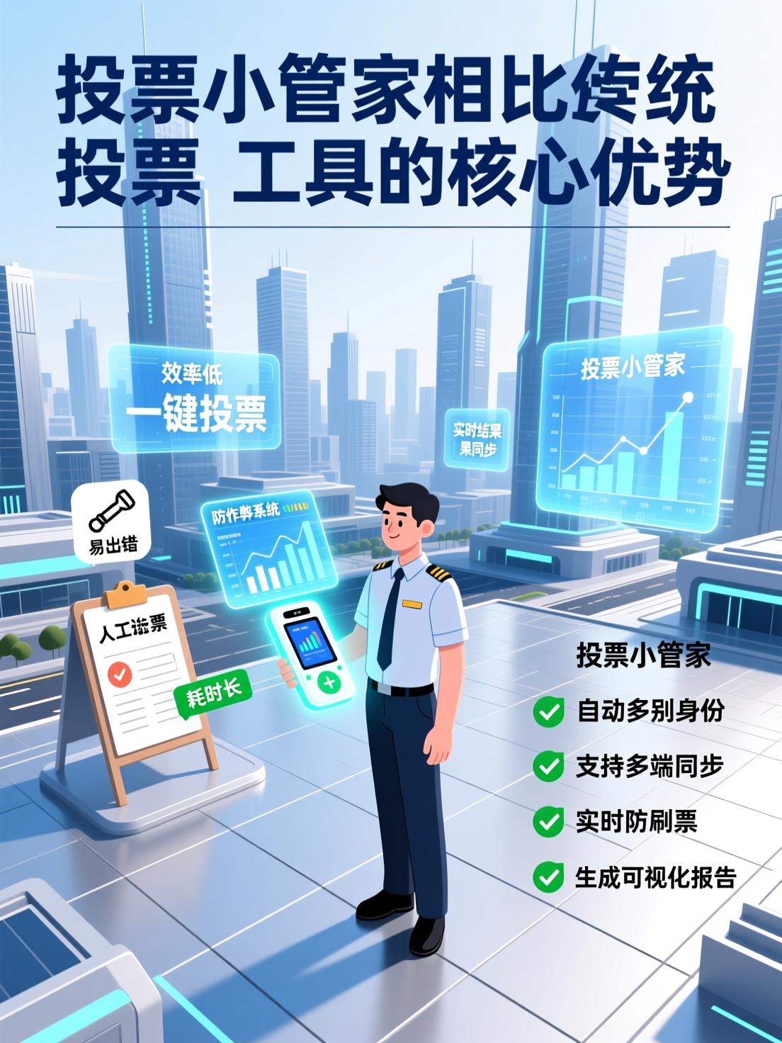 第三方视角：投票小管家相比传统投票工具的核心优势