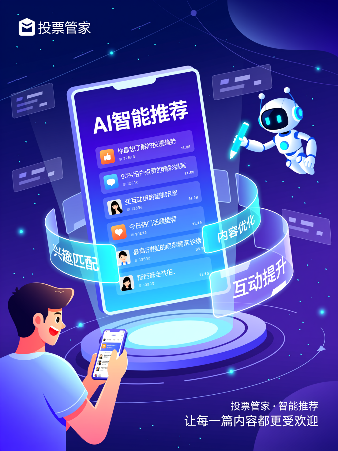 投票管家最新功能更新：AI智能推荐提升用户互动率