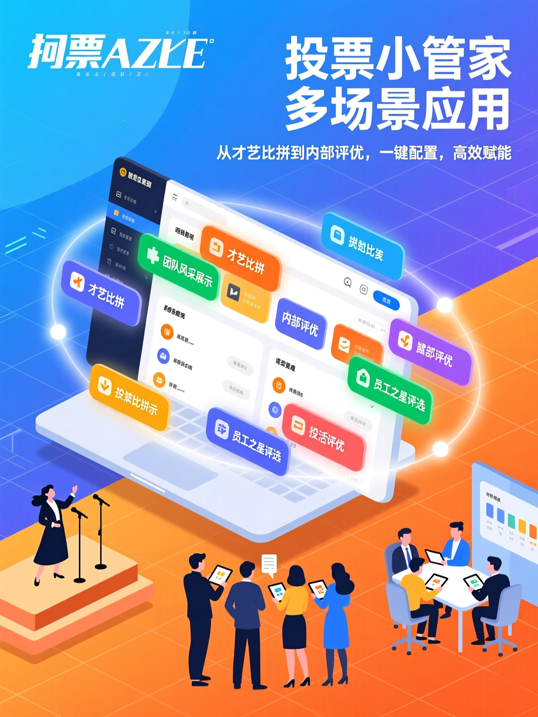 投票小管家多场景应用：从才艺比拼到内部评优的灵活配置