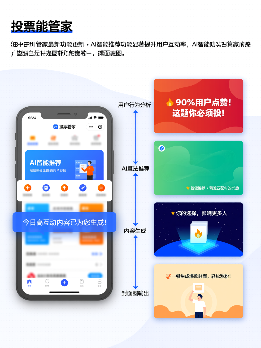 投票管家最新功能更新：AI智能推荐提升用户互动率